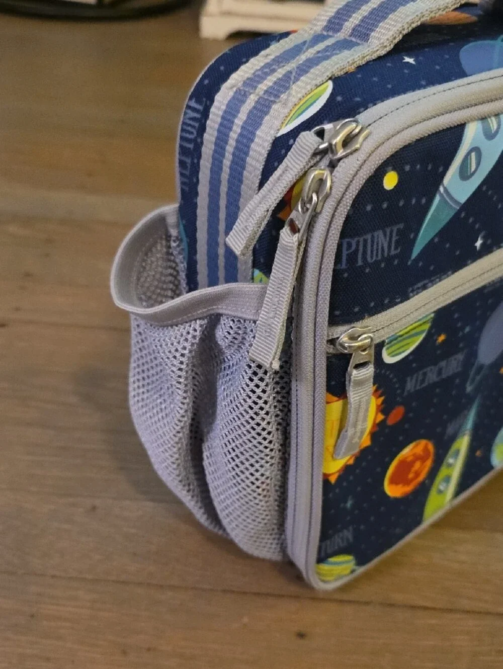 Pottery Barn Kids Mackenzie Solar System Lunch Bag - Navy